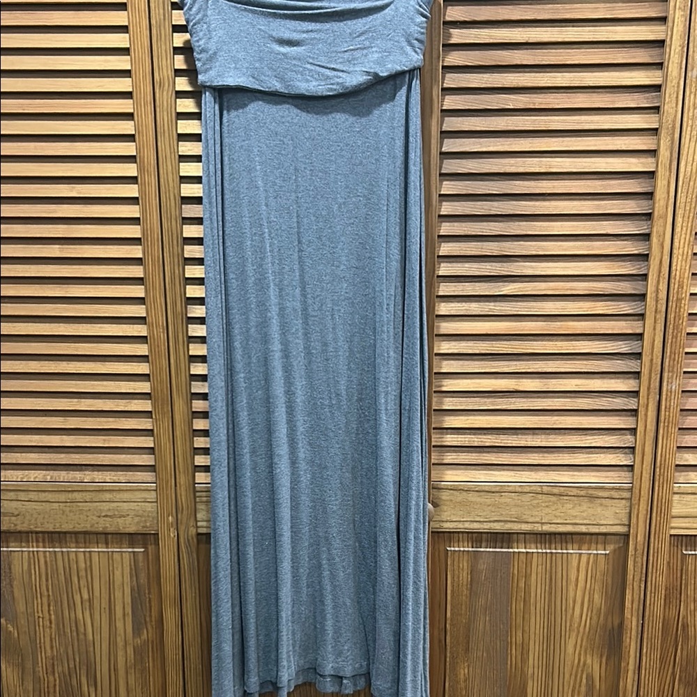 Falls Creek Gray Maxi Dress